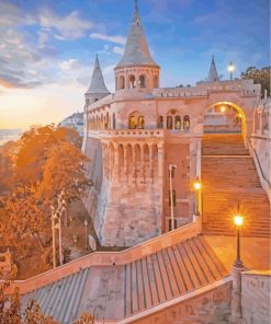 Budapest Hu Fisherman Bastion Nagar paint by numbers