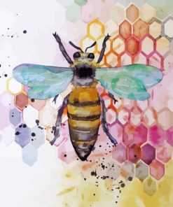 Bee Art paint by numbers