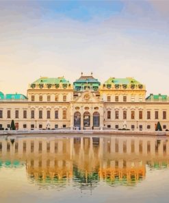 Belvedere Palace Vienna paint by numbers