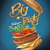 Big Tasty Burger paint by numbers