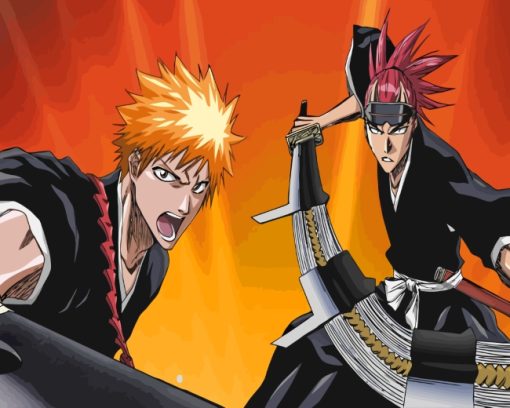 Bleach Ichigo Kurosaki paint by numbers