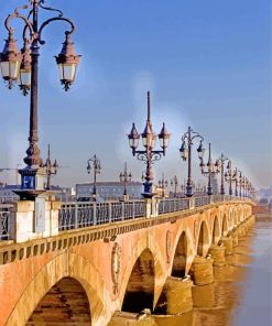 The Oldest Bridge Of Bordeaux Pont Pierre paint bu numbers