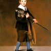 Boy Carrying a Sword By Manet paint by numbers