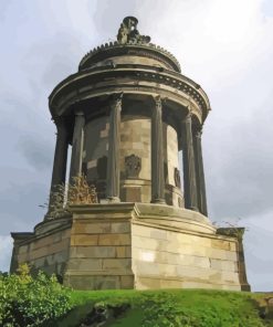 Burns Monument Edinburgh paint by numbers