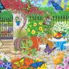 Butterflies In Garden paint by numbers