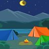 Camping Tents paint by numbers