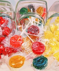 Candies paint by numbers