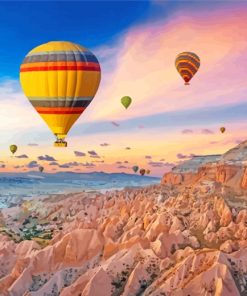 Cappadocia Hot Air Balloons paint by numbers