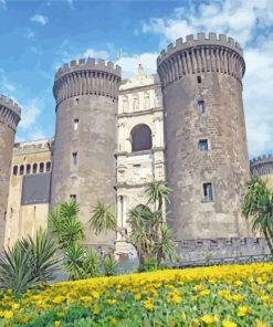 Castel Nuovo Naples paint by numbers