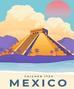 Chihen Itza Poster paint by numbers