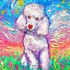 Colorful Poodle Dog paint by numbers