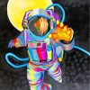 Colorful Spaceman paint by numbers