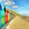 Colorful Whitby Huts paint by numbers