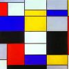 Composition A Mondrian paint by numbers