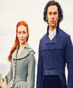 Demelza And Captain Ross Poldark paint by numbers