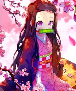 Demon-Slayer-Nezuko-Kamado-paint-by-number