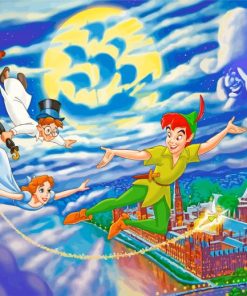 Peter Pan And His Friends Disney Animation paint by numbers