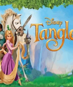 Disney Tangled paint by numbers