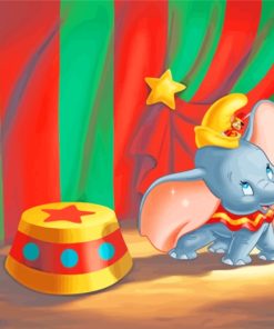 Dumbo In Circus paint by numbers