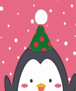 Cute Little Penguin paint by numbers