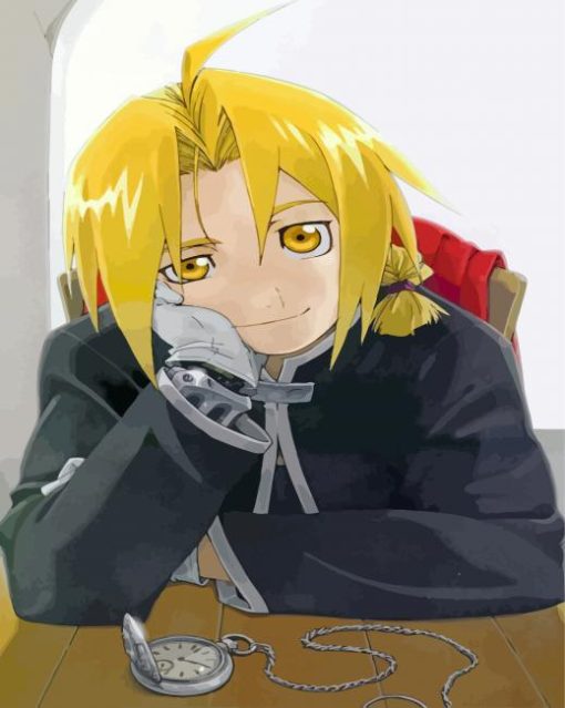 Edward Elric Anime paint by numbers