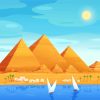 Egypt Pyramids paint by numbers