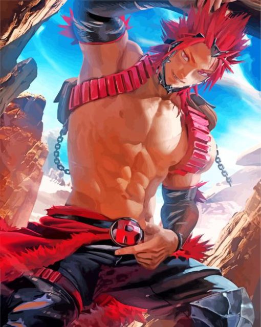 Eijiro Kirishima Anime paint by number