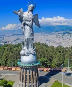 El Panecillo Quito paint by numbers