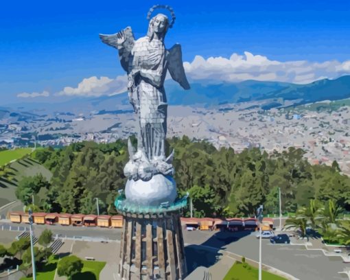 El Panecillo Quito paint by numbers