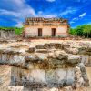 The Archaeological Zone El Rey In Cancun Mexico-paint-by-number