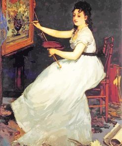 Eva Gonzales Edouard By Manet paint by numbers