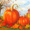 Fall Pumpkins paint by numbers