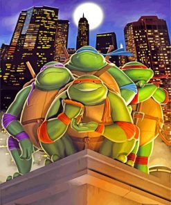 Fat Ninja Turtles paint by numbers