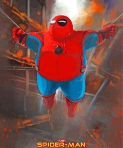 Fat Spider Man paint by numbers