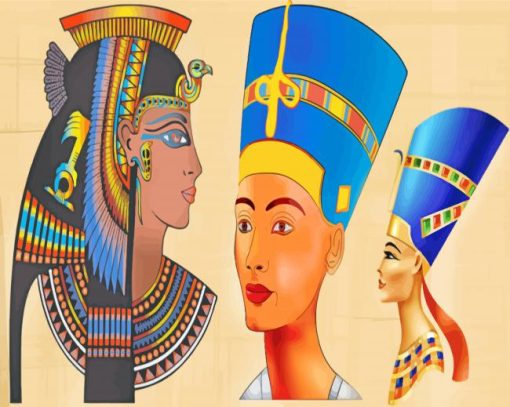 Female Pharaoh Ancient Egypt paint by numbers