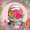 Floral Astronaut Art paint by numbers