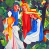 Four Girls Macke paint by numbers