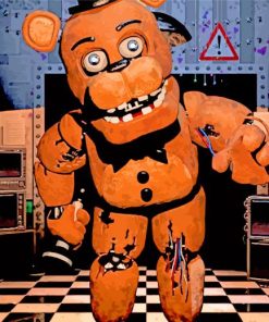 Freddy Fazbear paint by numbers