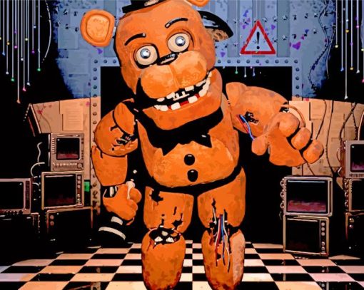 Freddy Fazbear paint by numbers