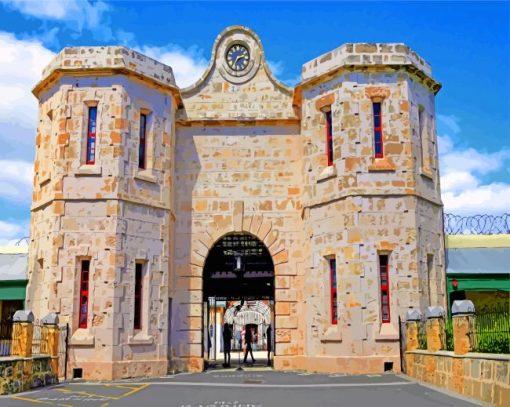 Fremantle Prison Western Australia paint by numbers