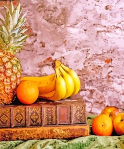 Fruits On Book paint by numbers