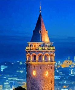 Galata-Tower-Istanbul-Turkey-paint-by-numbers