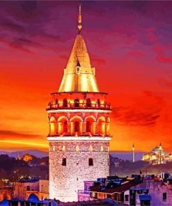 Galata-Tower-Istanbul-paint-by-number