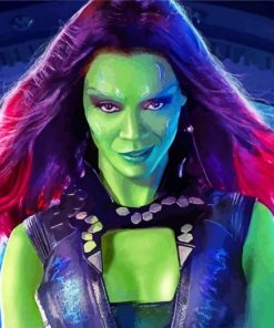 Gamora-Avengers-Endgame-paint-by-numbers