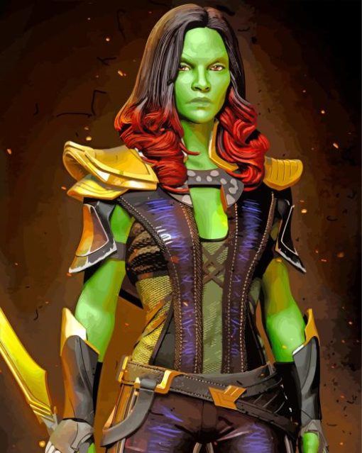 Gamora-Avengers-paint-by-numbers