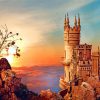 The Swallow's Nest Castle In The Sunset Art paint by numbers