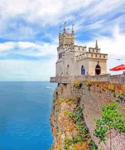 Swallow's Nest Castle In Gaspra Ukraine paint by numbers