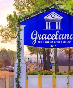 Graceland Memphis paint by numbers