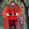 Hagrid And His Dog In The Forest Art paint-by-numbers