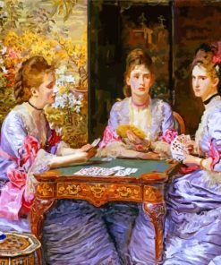 Hearts Are Trumps By Millais paint by numbers